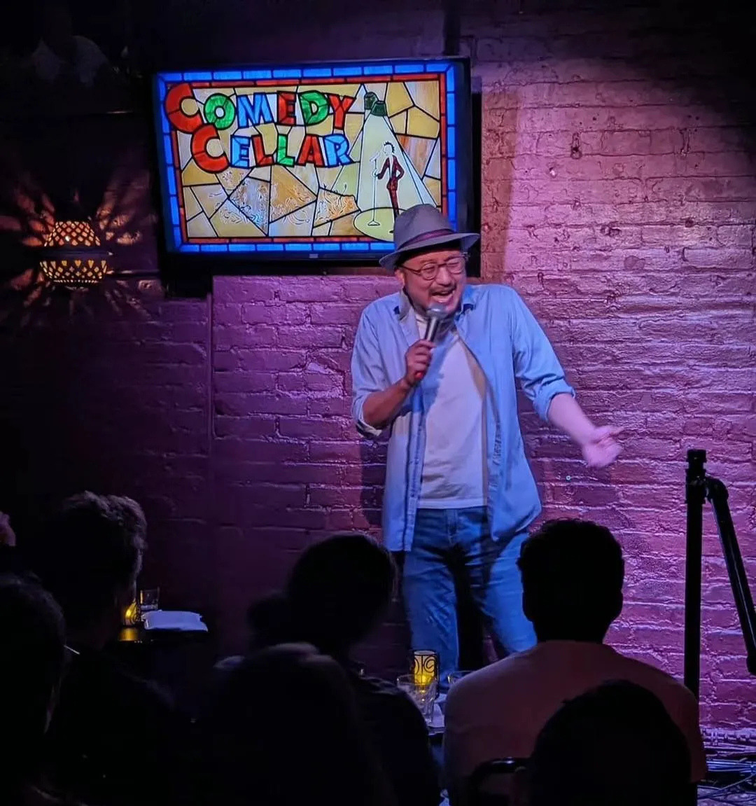Comedian Tony Chou on Stage at the Comedy Cellar - image provided by Tony Chou
